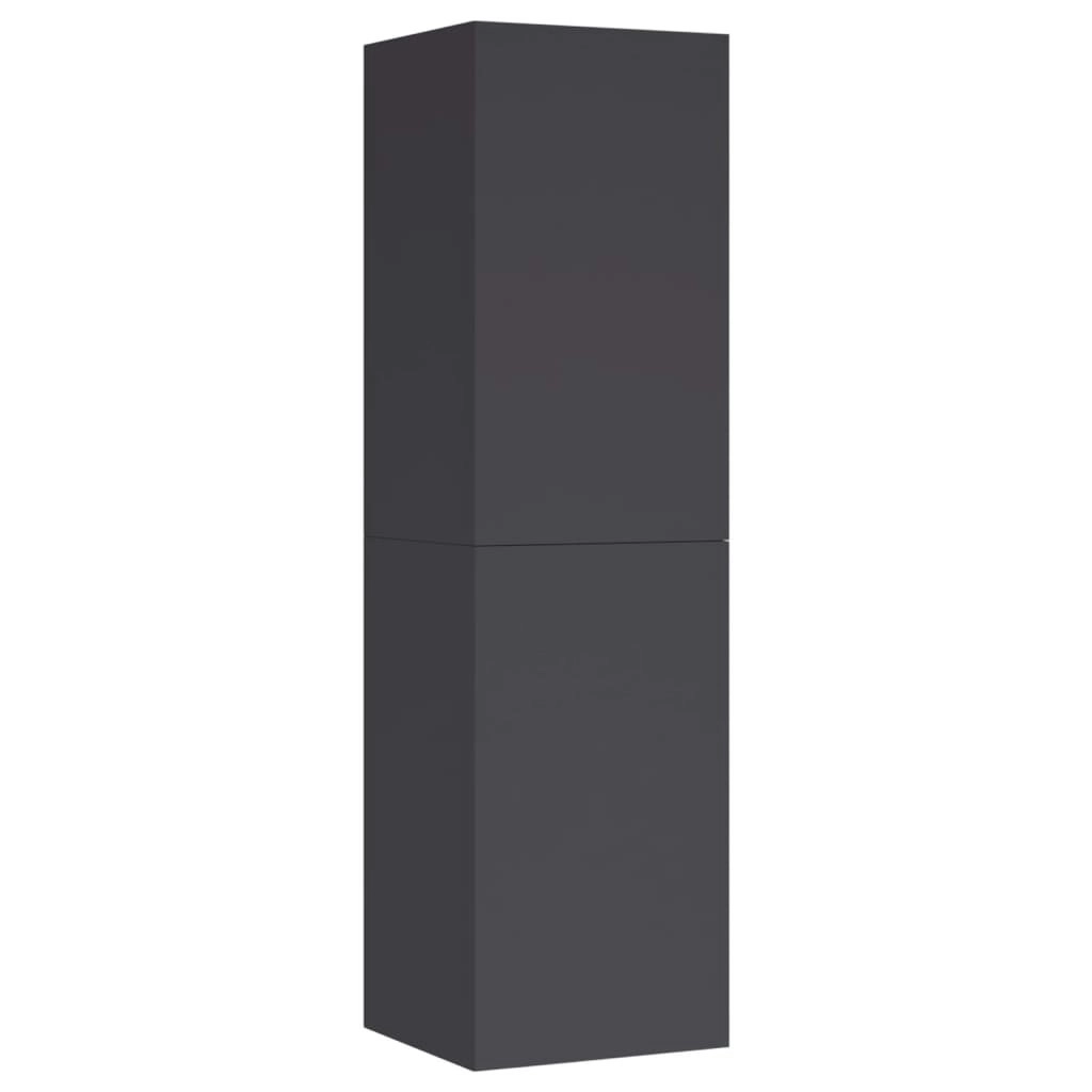 TV Cabinet Grey 30.5x30x110 cm Engineered Wood 803366