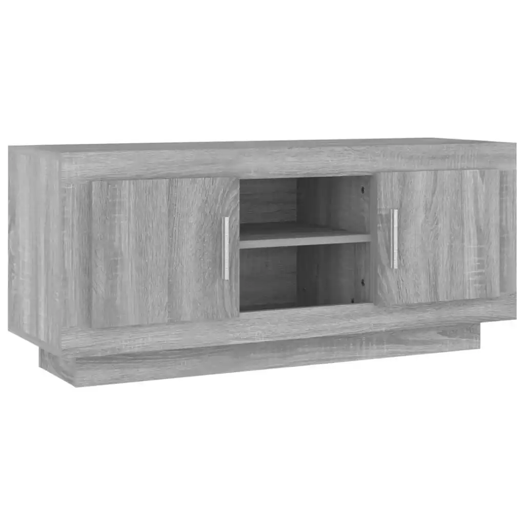 TV Cabinet Grey Sonoma 102x35x45 cm Engineered Wood 817226