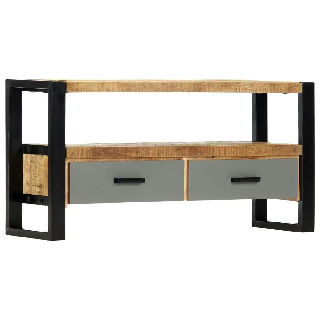 TV Cabinet 100x30x50 cm Solid Mango Wood 248013