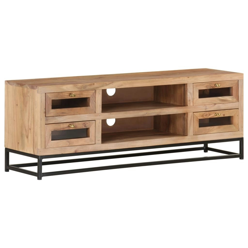 TV Cabinet 110x30x40 cm Solid Acacia Wood 323503