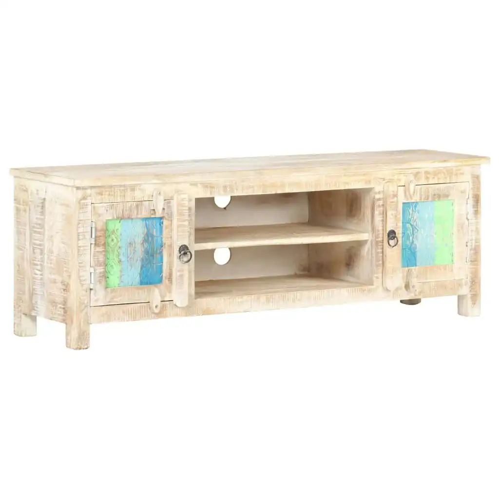 TV Cabinet 120x30x40 cm Rough Acacia Wood 320237