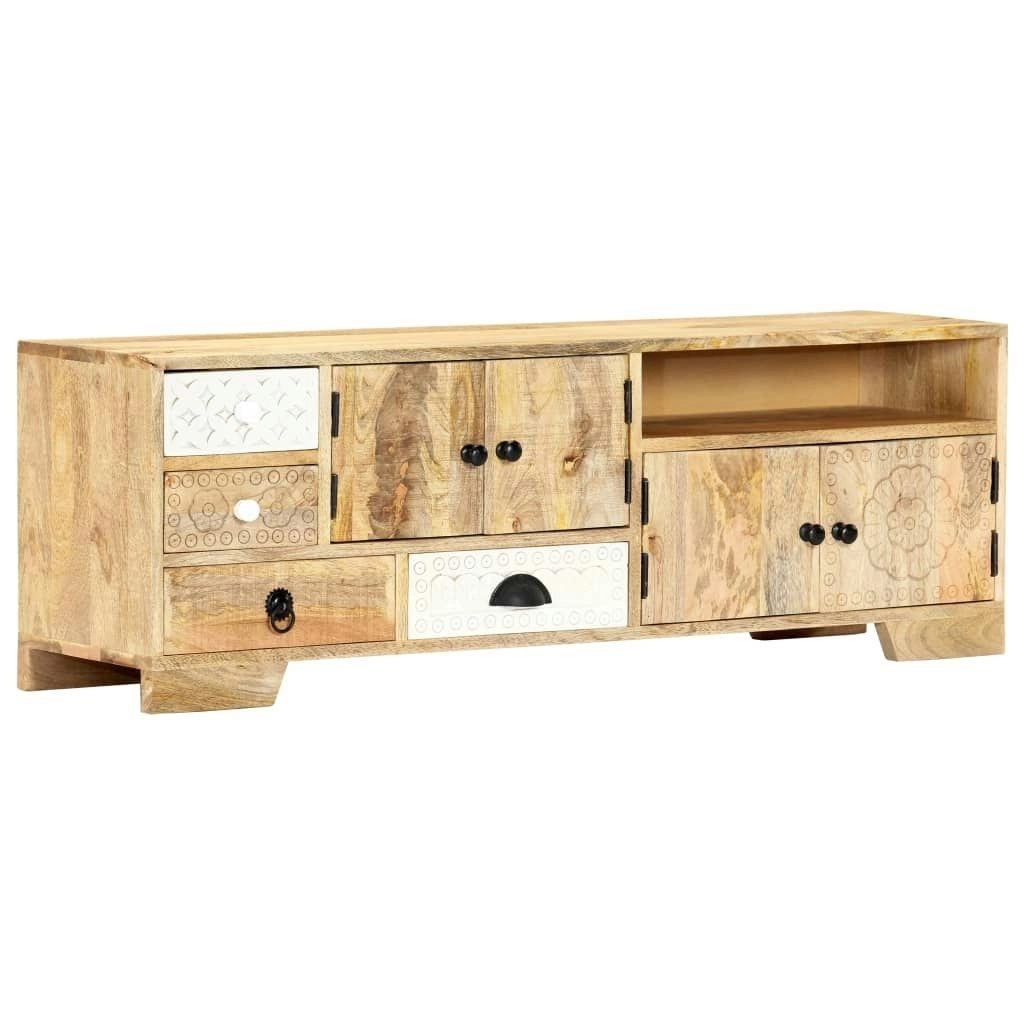 TV Cabinet 120x30x40 cm Solid Mango Wood 247744