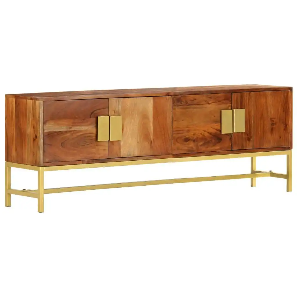 TV Cabinet 140x30x50 cm Solid Acacia Wood 285864