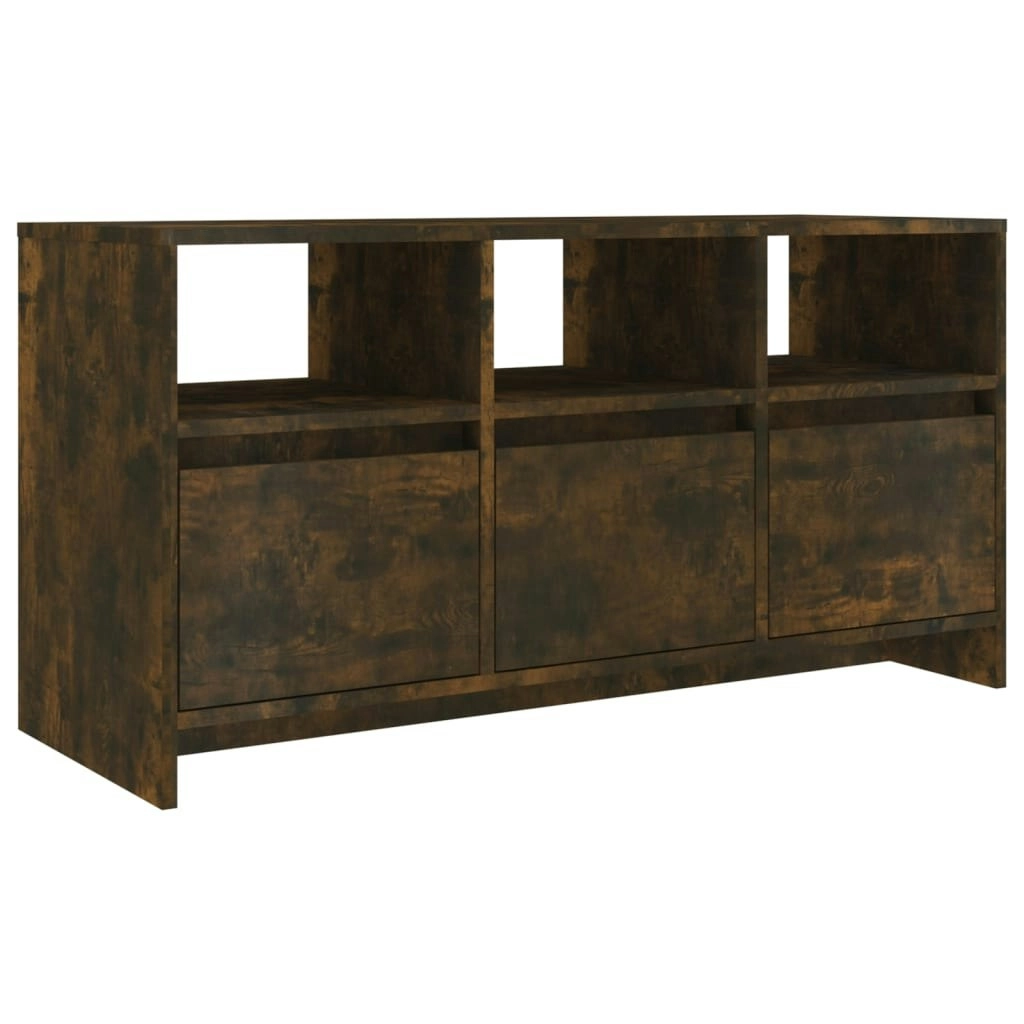 TV Cabinet Smoked Oak 102x37.5x52.5 cm Engineered Wood 813023