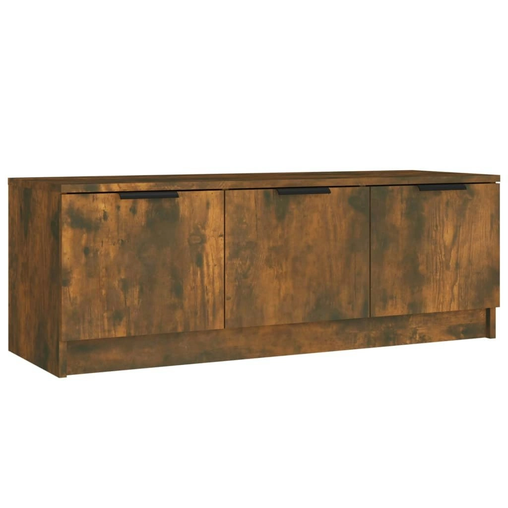 TV Cabinet Smoked Oak 102x35x36.5 cm Engineered Wood 817081