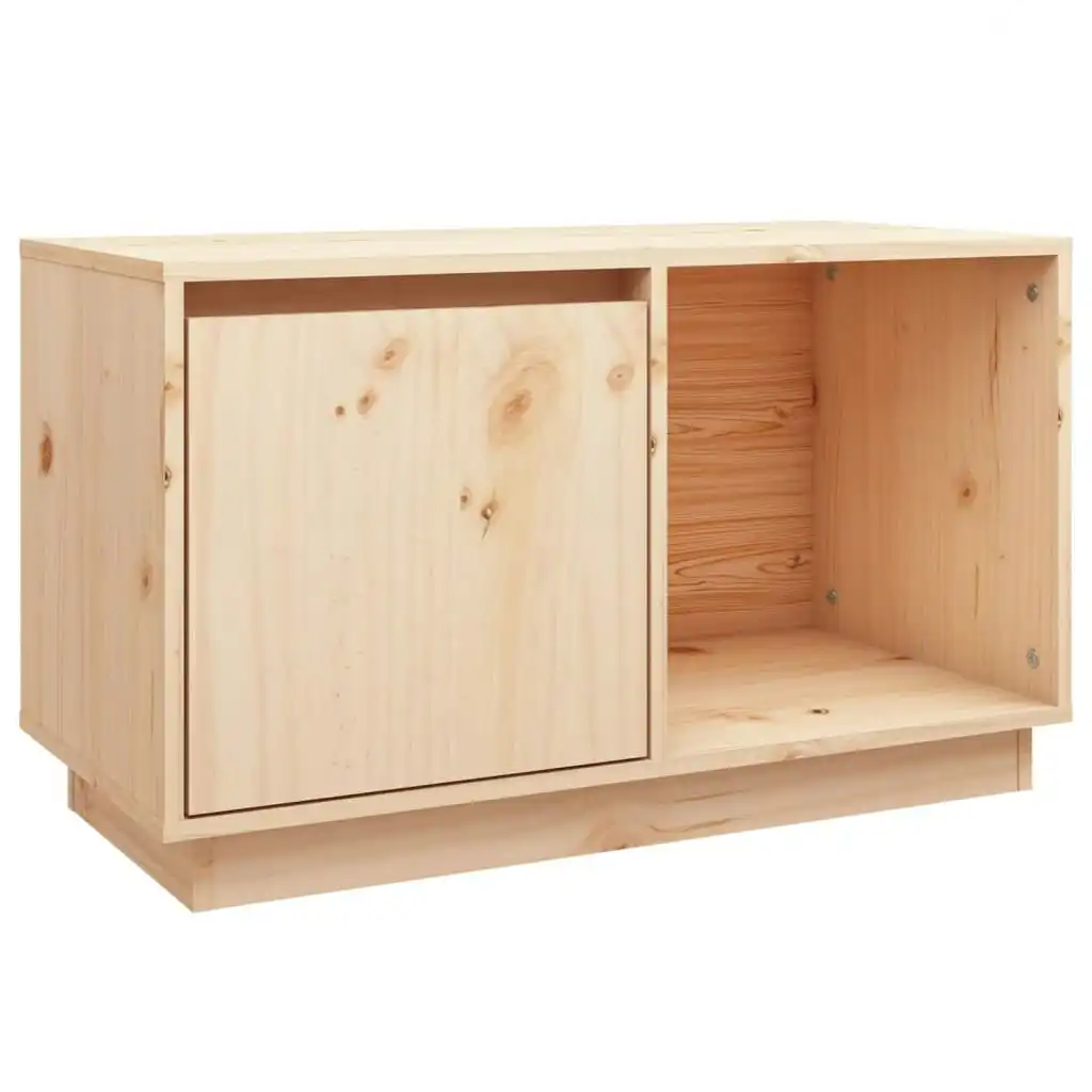 TV Cabinet 74x35x44 cm Solid Wood Pine 814334