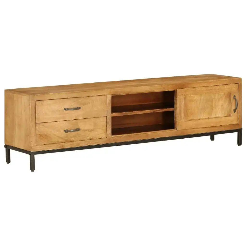 TV Cabinet Solid Mango Wood 140x30x40 cm 246786