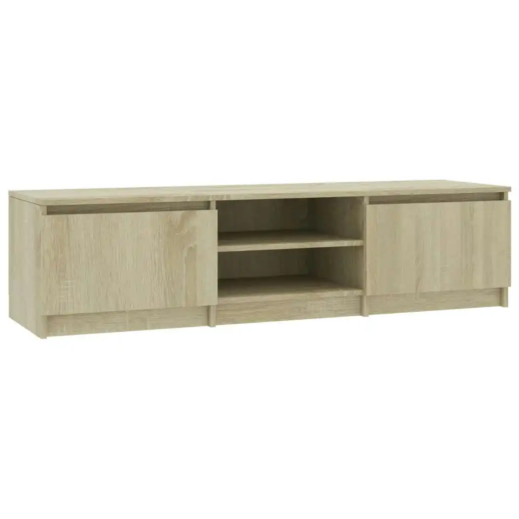 TV Cabinet Sonoma Oak 140x40x35.5 cm Engineered Wood 800651