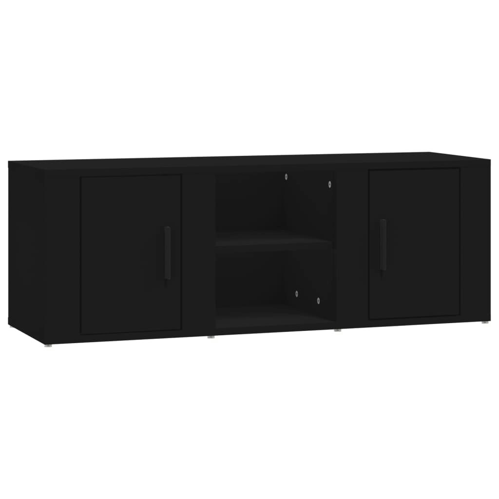 TV Cabinet Black 100x31.5x35 cm Engineered Wood 819429