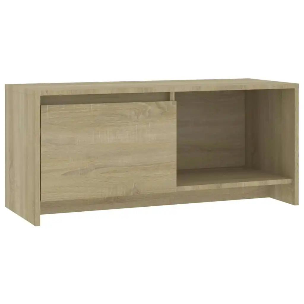 TV Cabinet Sonoma Oak 90x35x40 cm Engineered Wood 809785