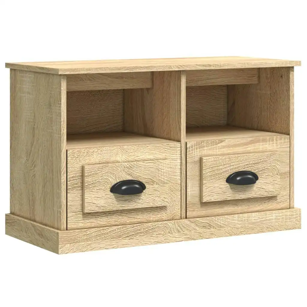 TV Cabinet Sonoma Oak 80x35x50 cm Engineered Wood 816283