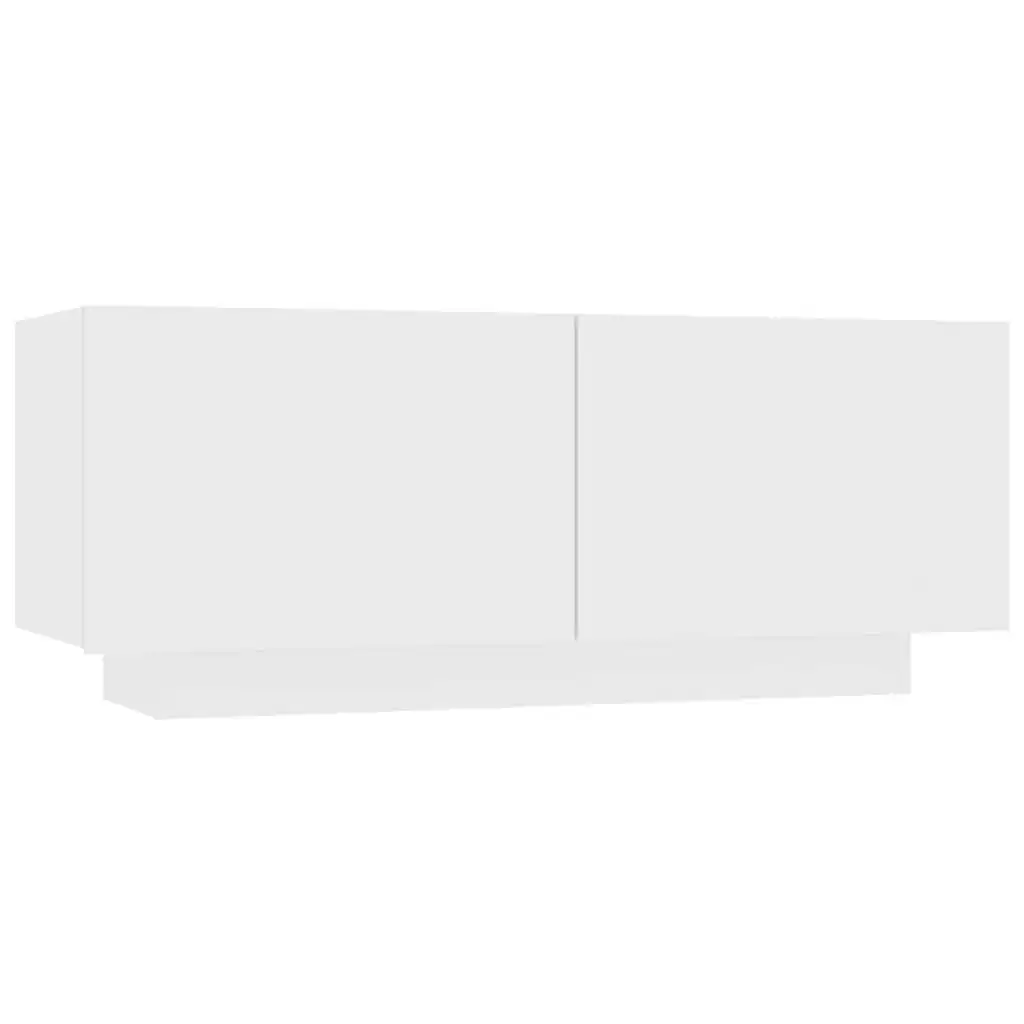 TV Cabinet White 100x35x40 cm Engineered Wood 804436