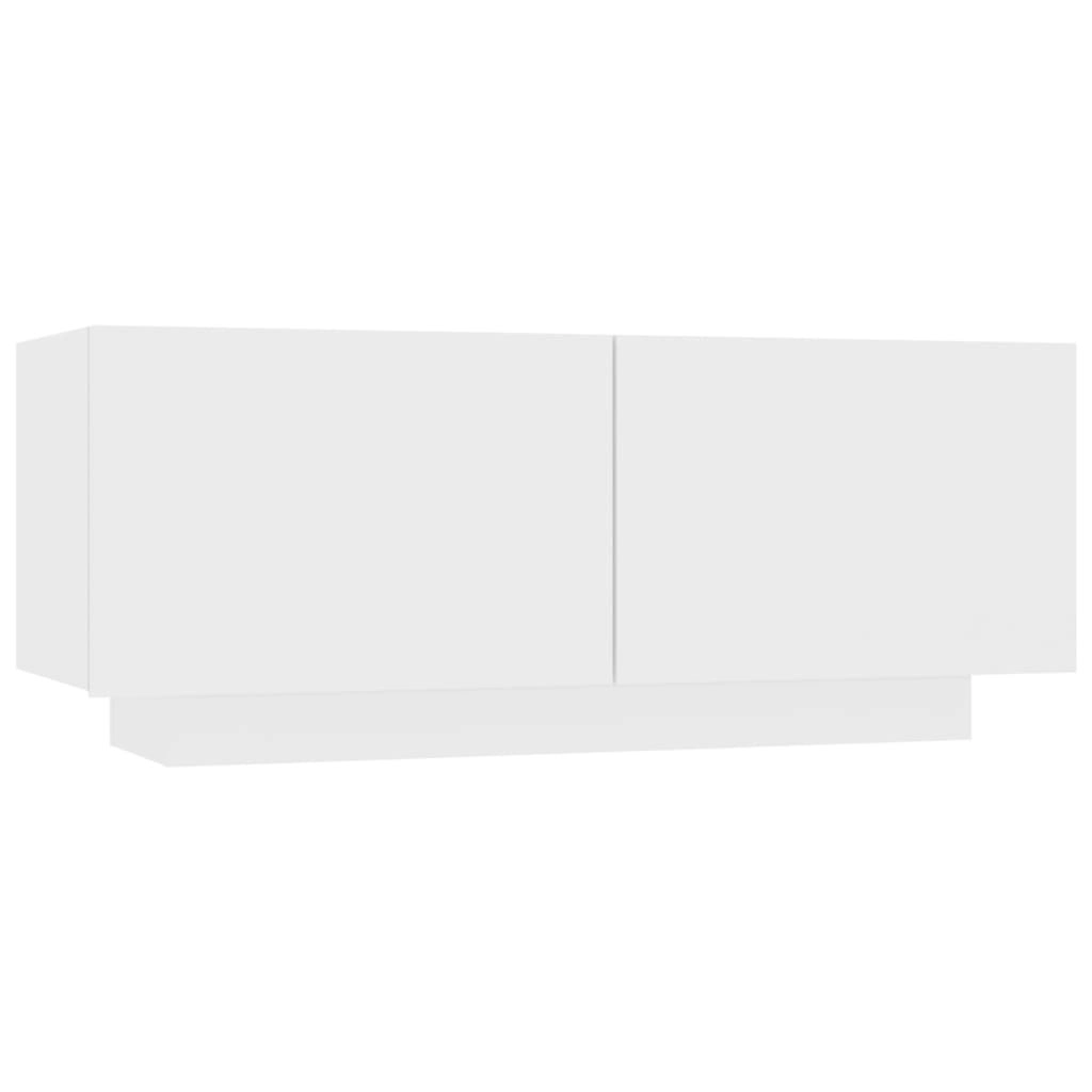 TV Cabinet White 100x35x40 cm Engineered Wood 804436