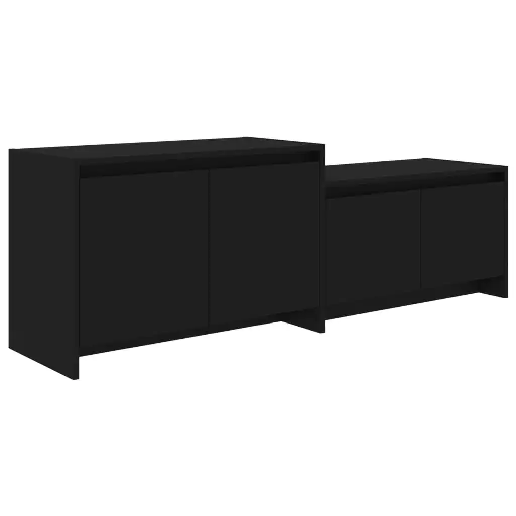 TV Cabinet Black 146.5x35x50 cm Engineered Wood 809810