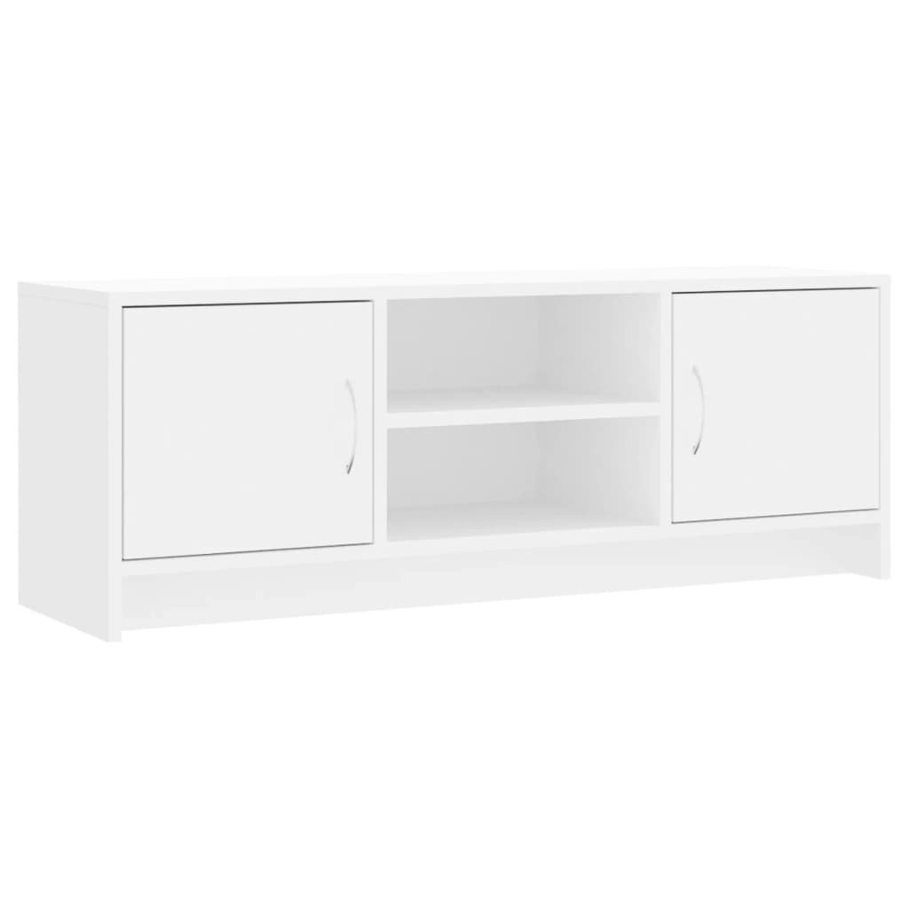 TV Cabinet White 102x30x37.5 cm Engineered Wood 823253