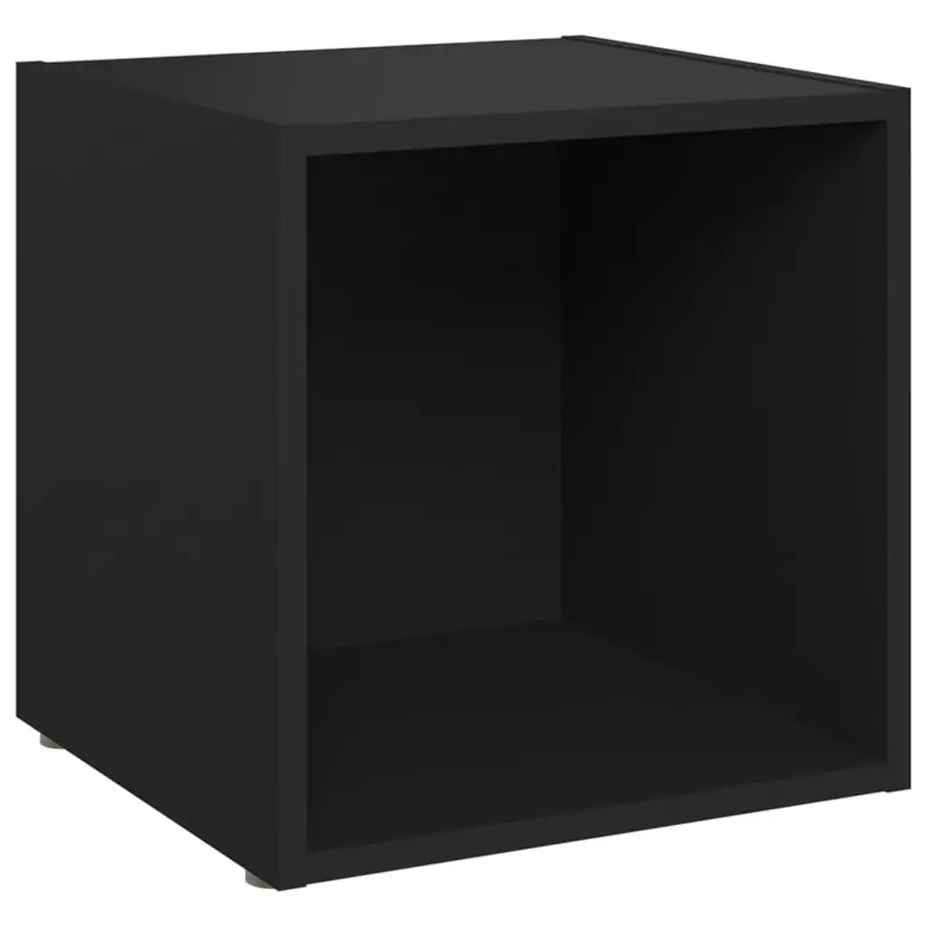 TV Cabinet Black 37x35x37 cm Engineered Wood 805501