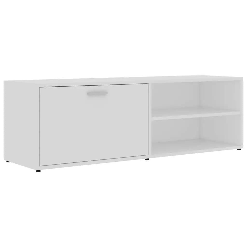 TV Cabinet White 120x34x37 cm Engineered Wood 801152