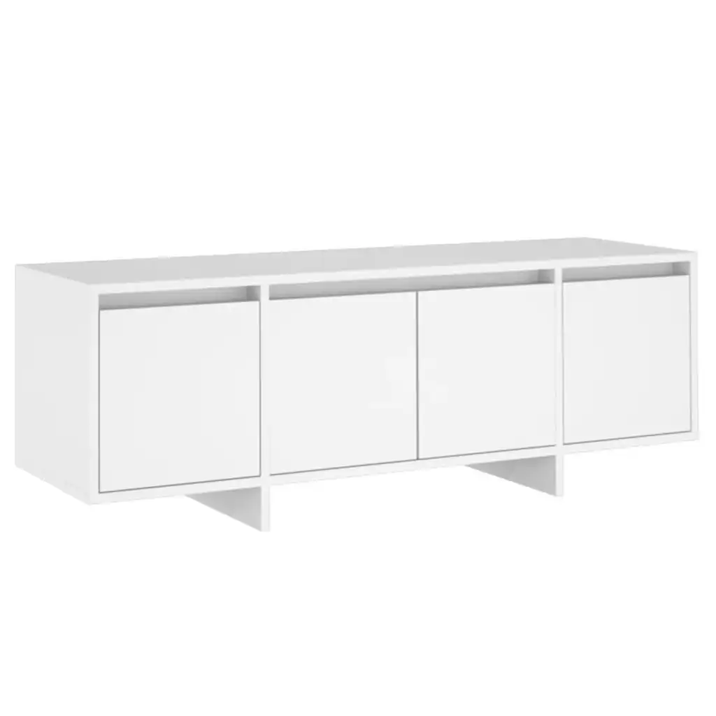 TV Cabinet White 120x30x40.5 cm Engineered Wood 809575