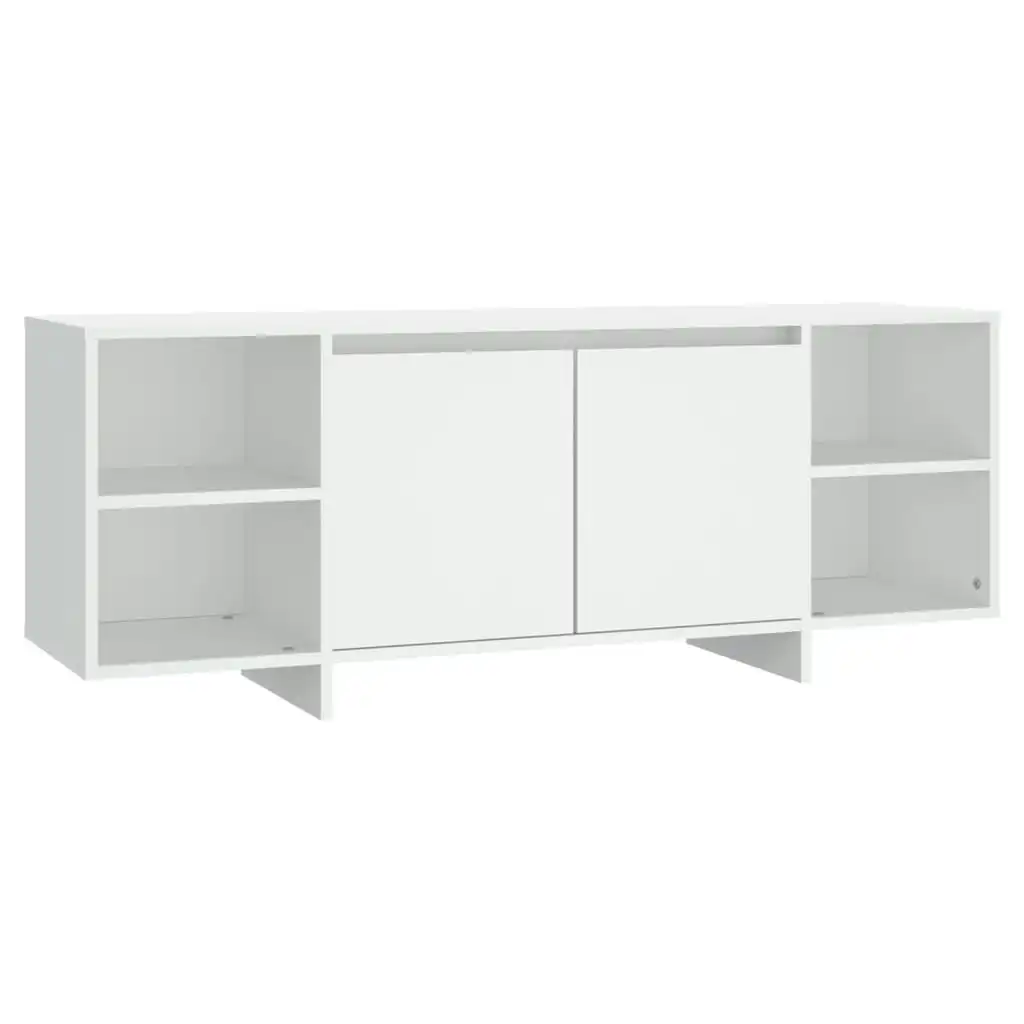 TV Cabinet White 130x35x50 cm Engineered Wood 809584