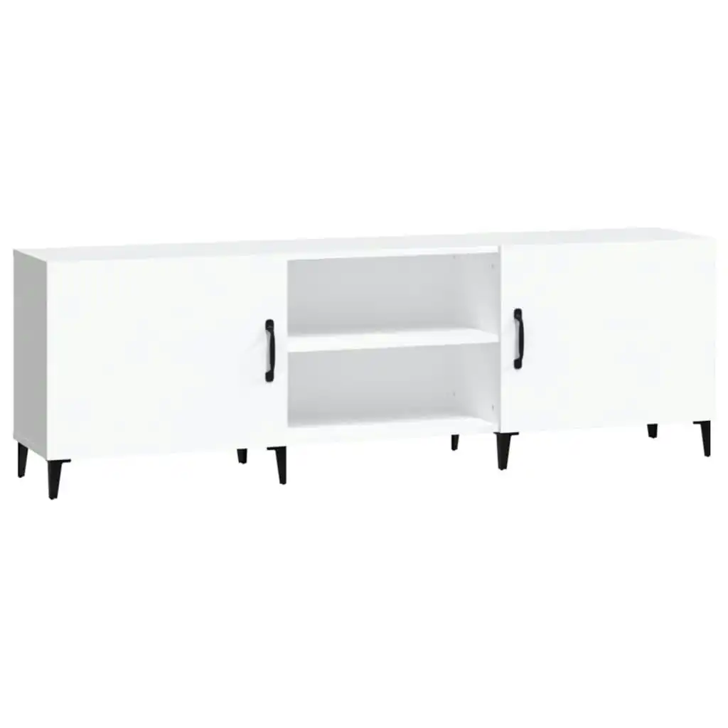 TV Cabinet White 150x30x50 cm Engineered Wood 812627