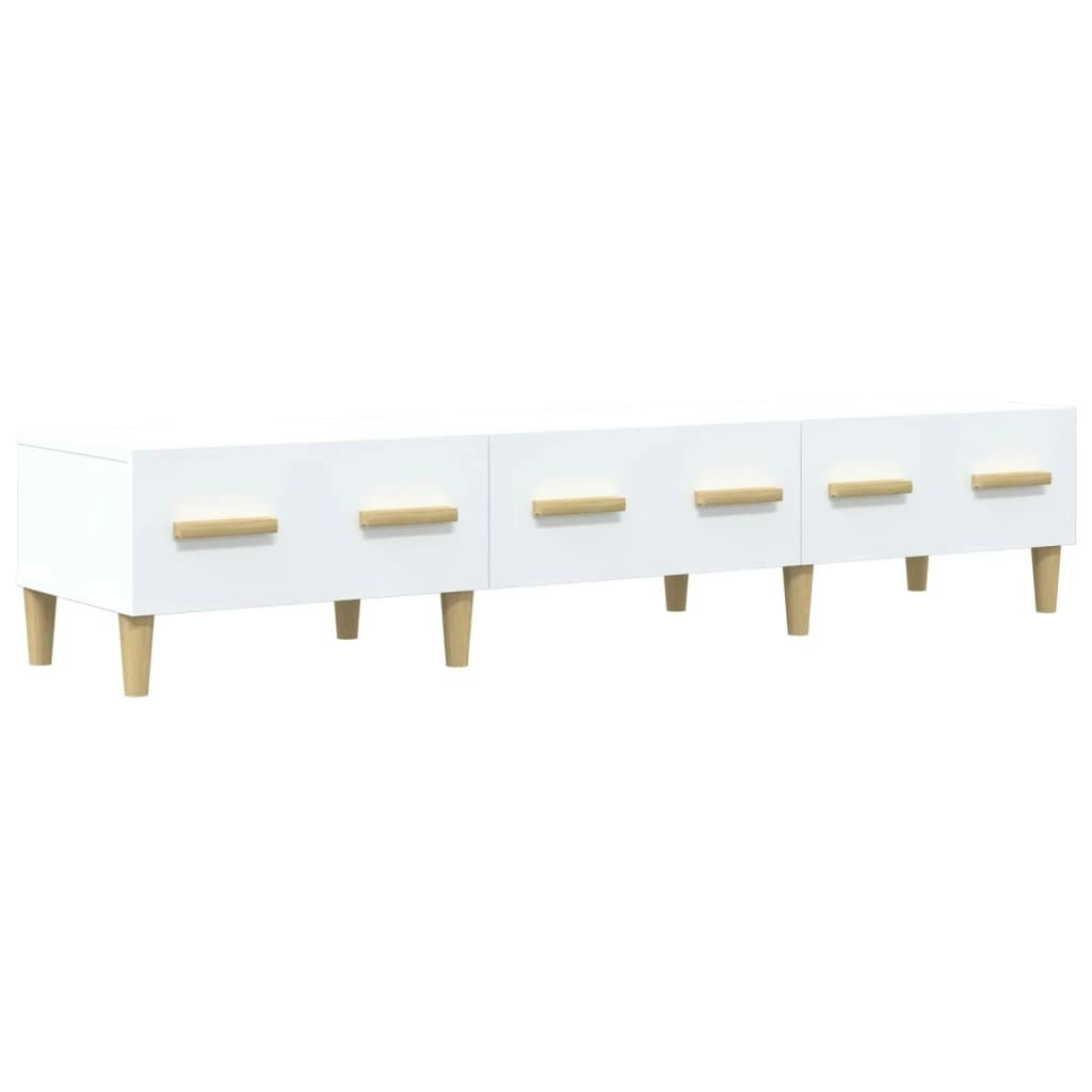 TV Cabinet White 150x34.5x30 cm Engineered Wood 812636