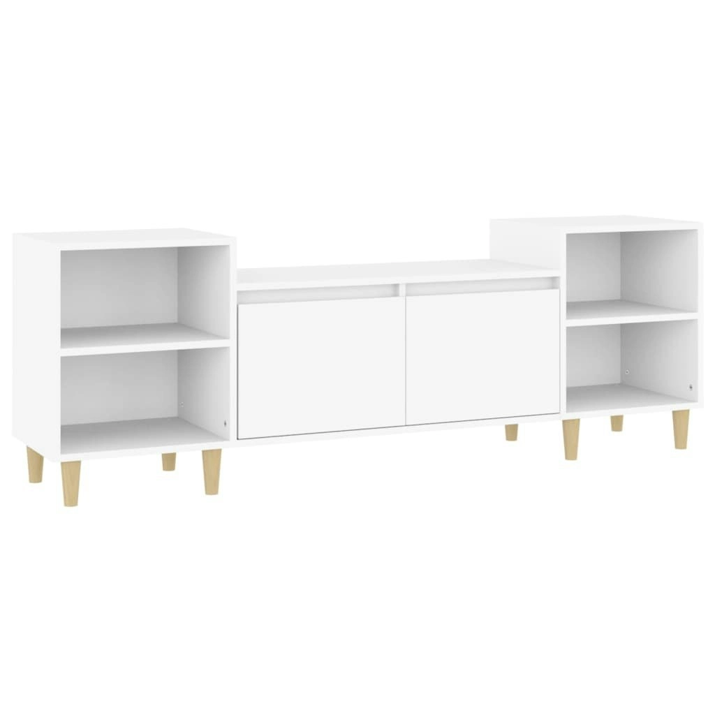 TV Cabinet White 160x35x55 cm Engineered Wood 821188