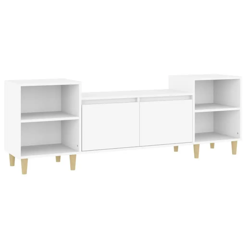 TV Cabinet White 160x35x55 cm Engineered Wood 821188