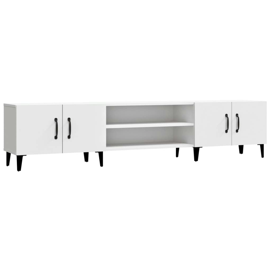 TV Cabinet White 180x31.5x40 cm Engineered Wood 816264