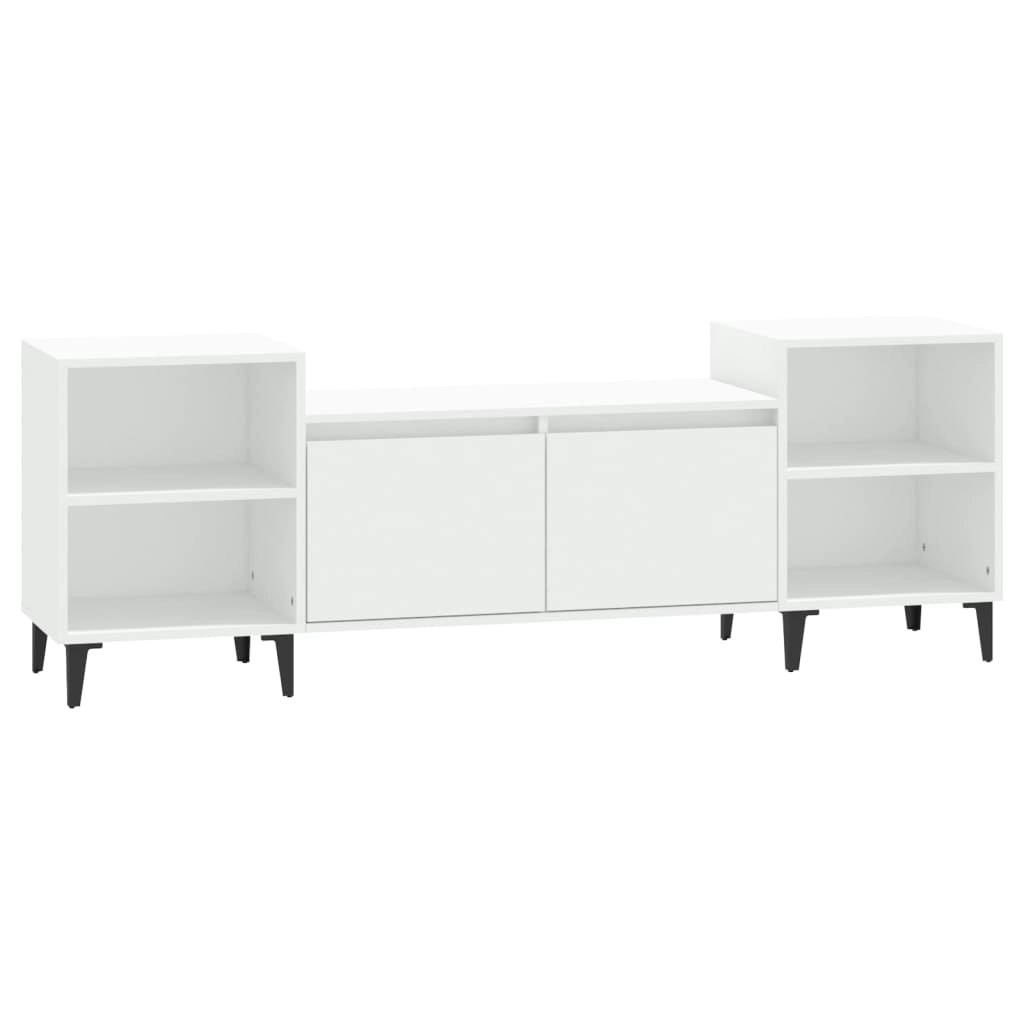 TV Cabinet White 160x35x55 cm Engineered Wood 821196