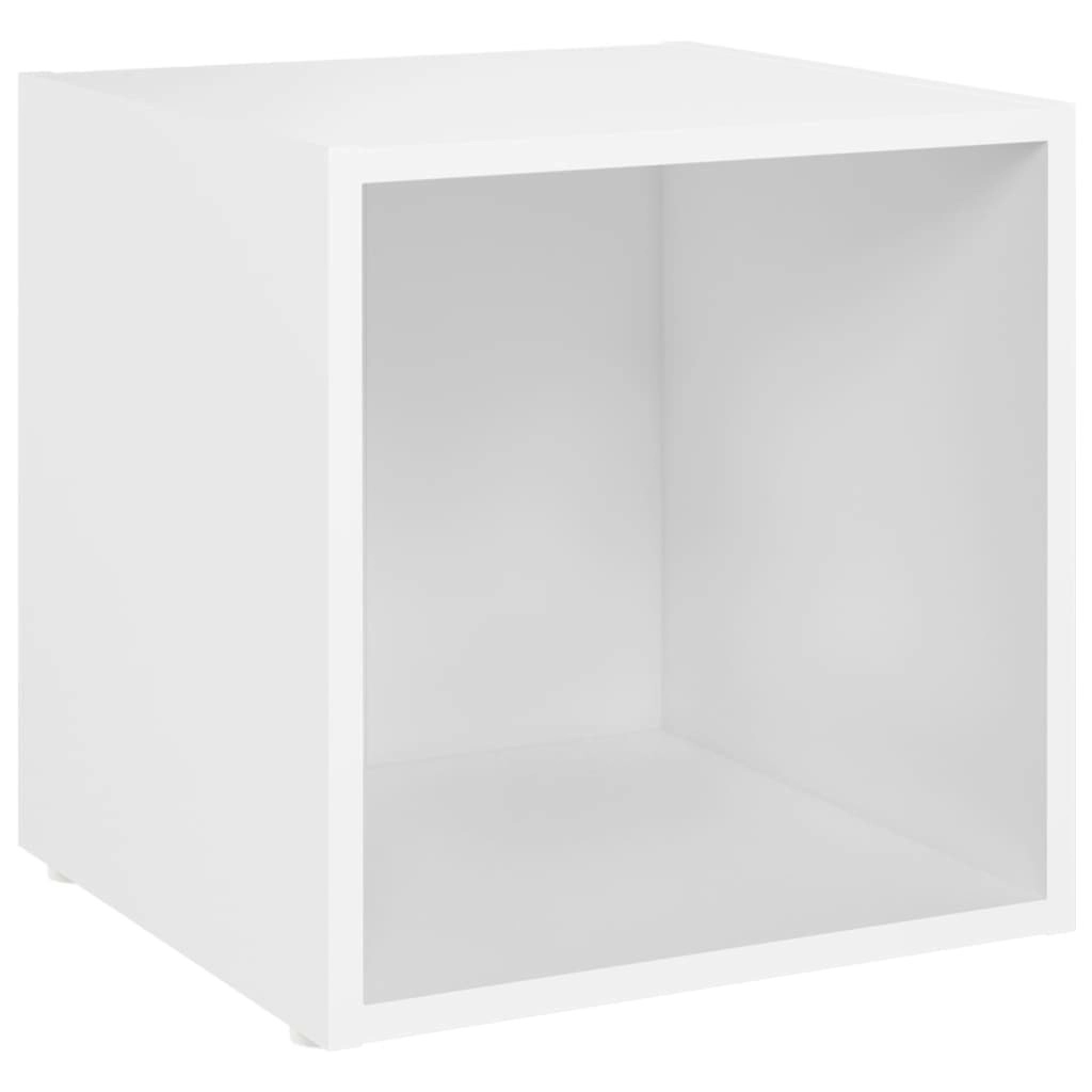 TV Cabinet White 37x35x37 cm Engineered Wood 805498