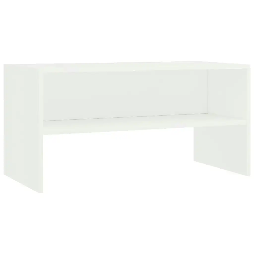 TV Cabinet White 80x40x40 cm Engineered Wood 800054