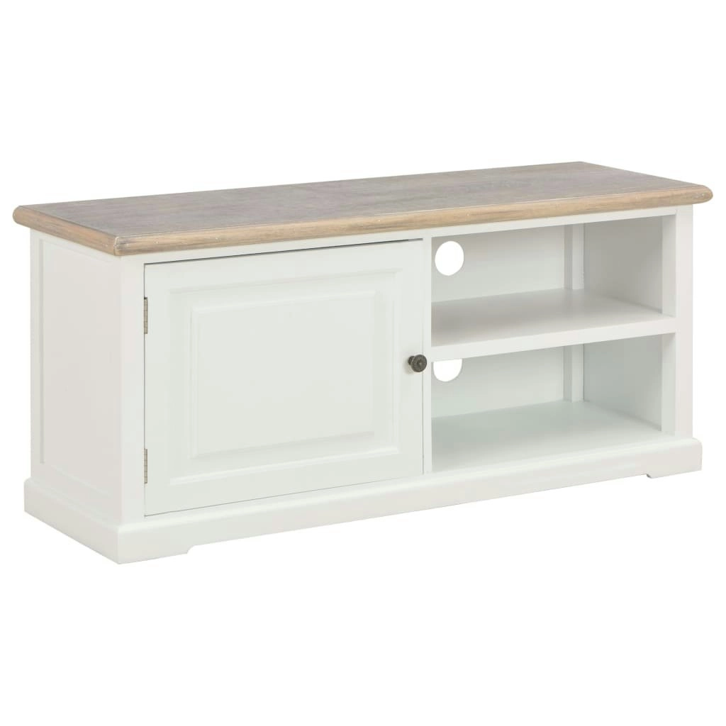 TV Cabinet White 90x30x40 cm Wood 249879