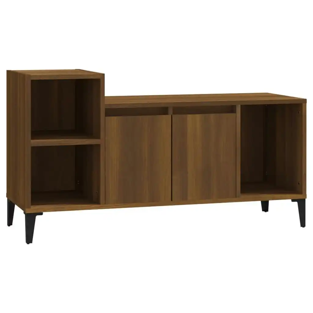 TV Cabinet Brown Oak 100x35x55 cm Engineered Wood 821187