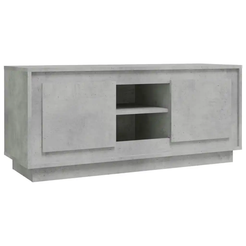 TV Cabinet Concrete Grey 102x35x45 cm Engineered Wood 819864