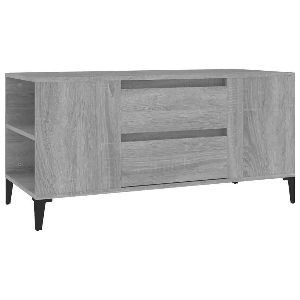 TV Cabinet Grey Sonoma 102x44.5x50 cm Engineered Wood 819610