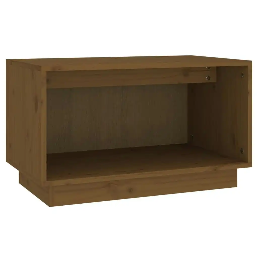 TV Cabinet Honey Brown 60x35x35 cm Solid Wood Pine 813827