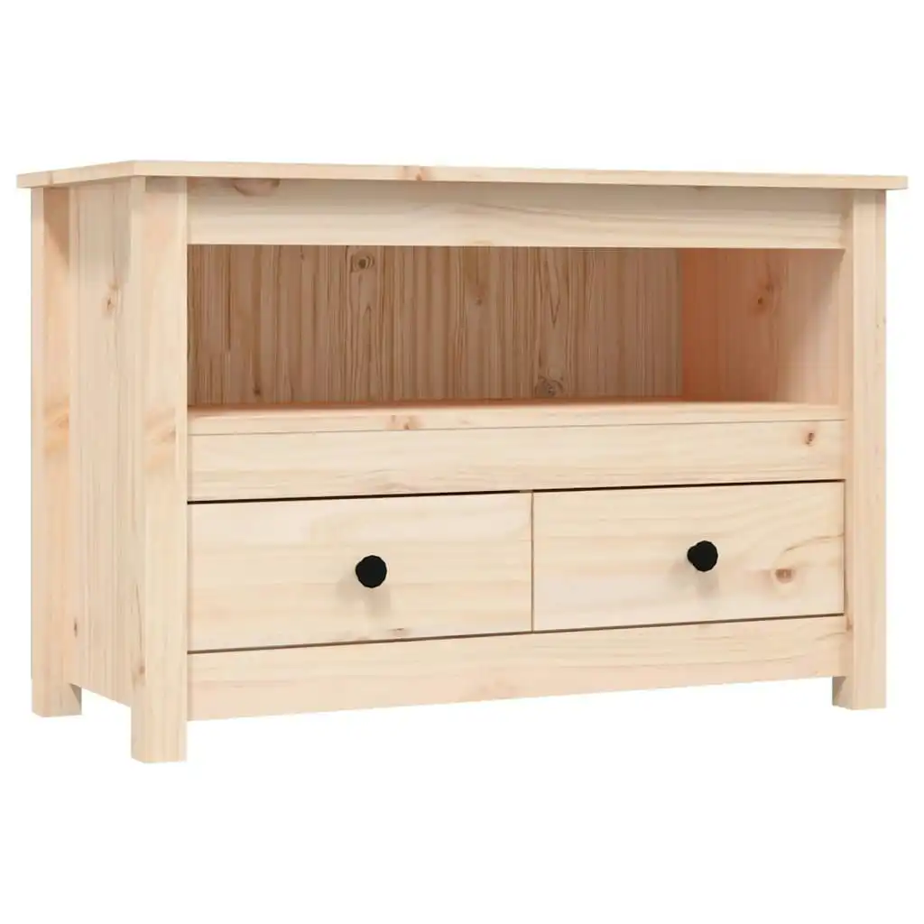 TV Cabinet 79x35x52 cm Solid Wood Pine 821497