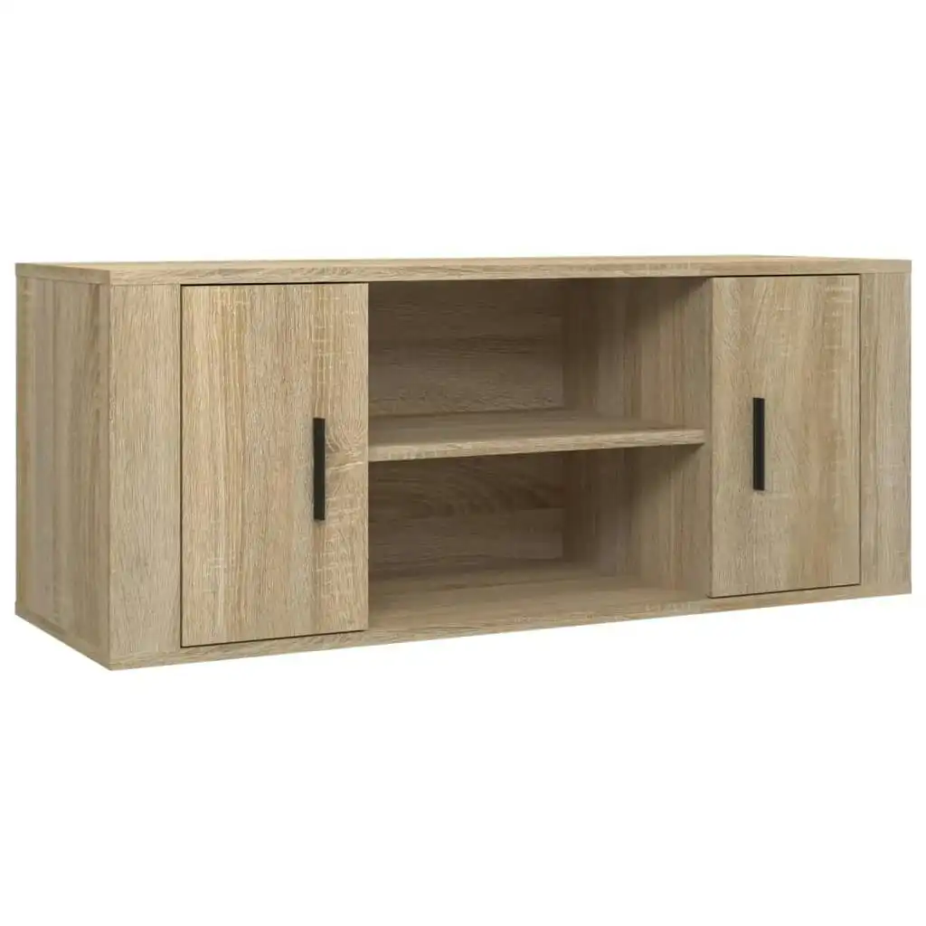 TV Cabinet Sonoma Oak 100x35x40 cm Engineered Wood 823094