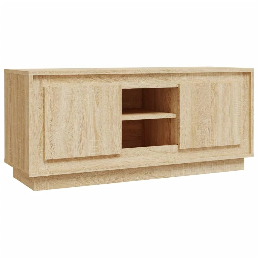 TV Cabinet Sonoma Oak 102x35x45 cm Engineered Wood 819863