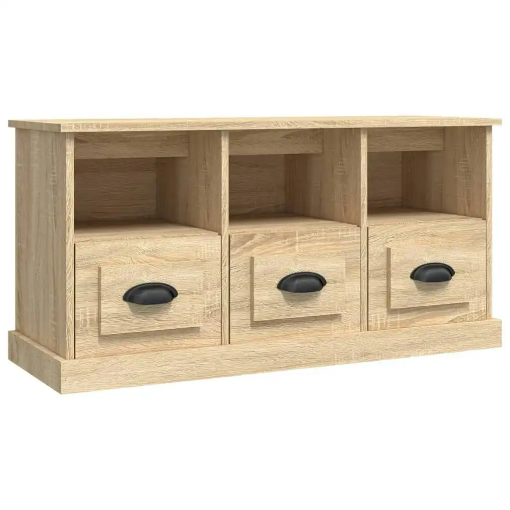 TV Cabinet Sonoma Oak 100x35x50 cm Engineered Wood 816291