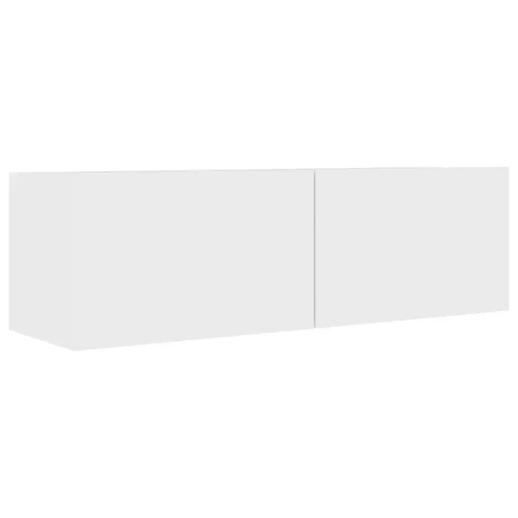 TV Cabinet White 100x30x30 cm Engineered Wood 801481