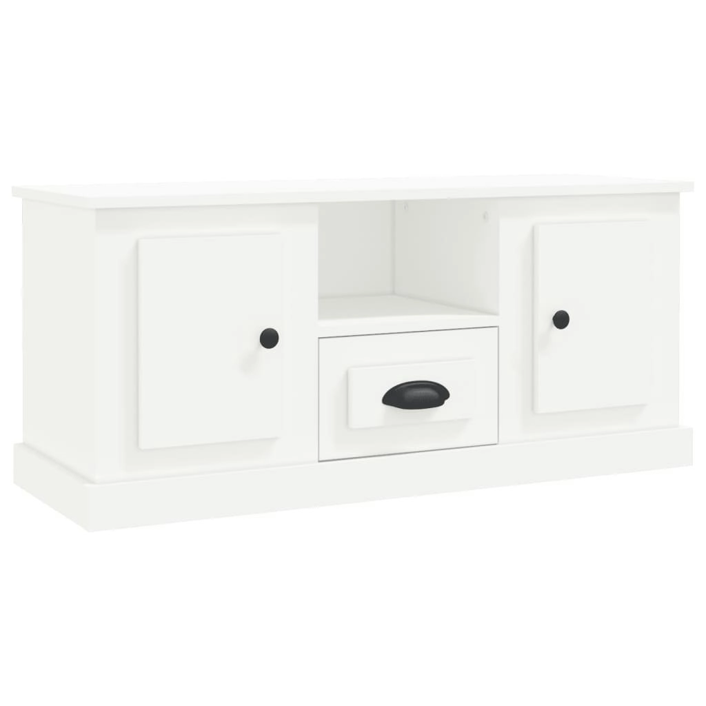 TV Cabinet White 100x35.5x45 cm Engineered Wood 816456