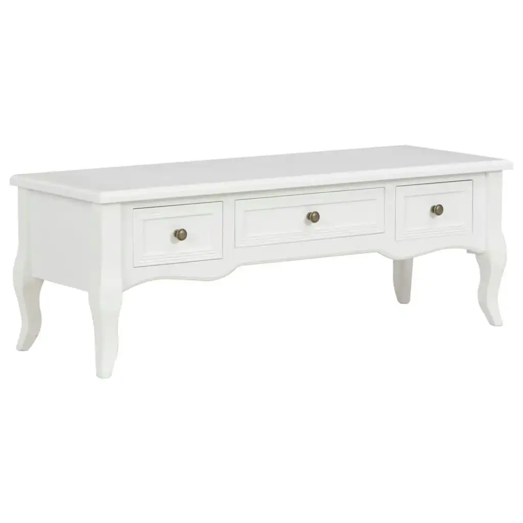 TV Cabinet White 100x35x35 cm Wood 280048