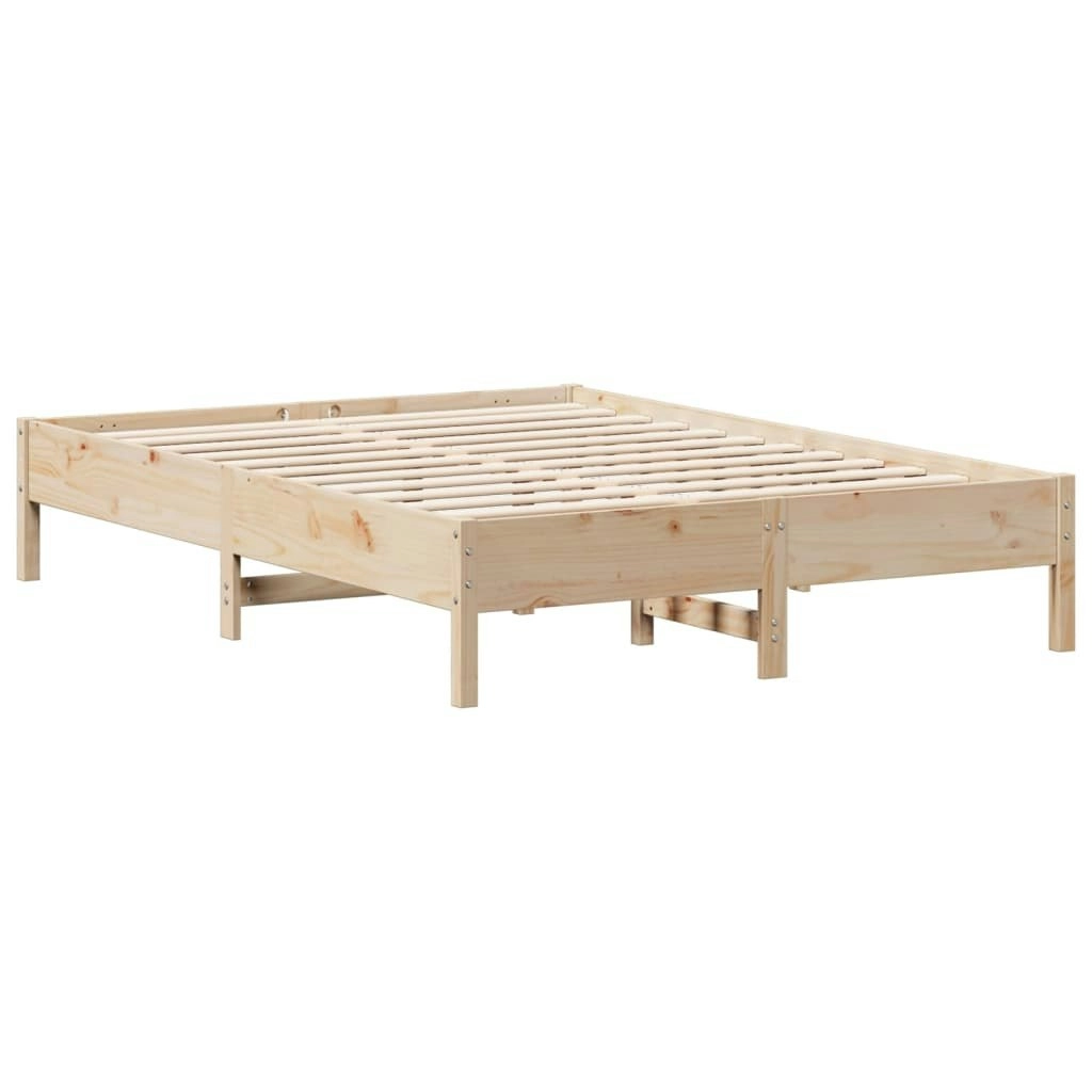 Bed Frame 150x200 cm Solid Wood Pine 842694