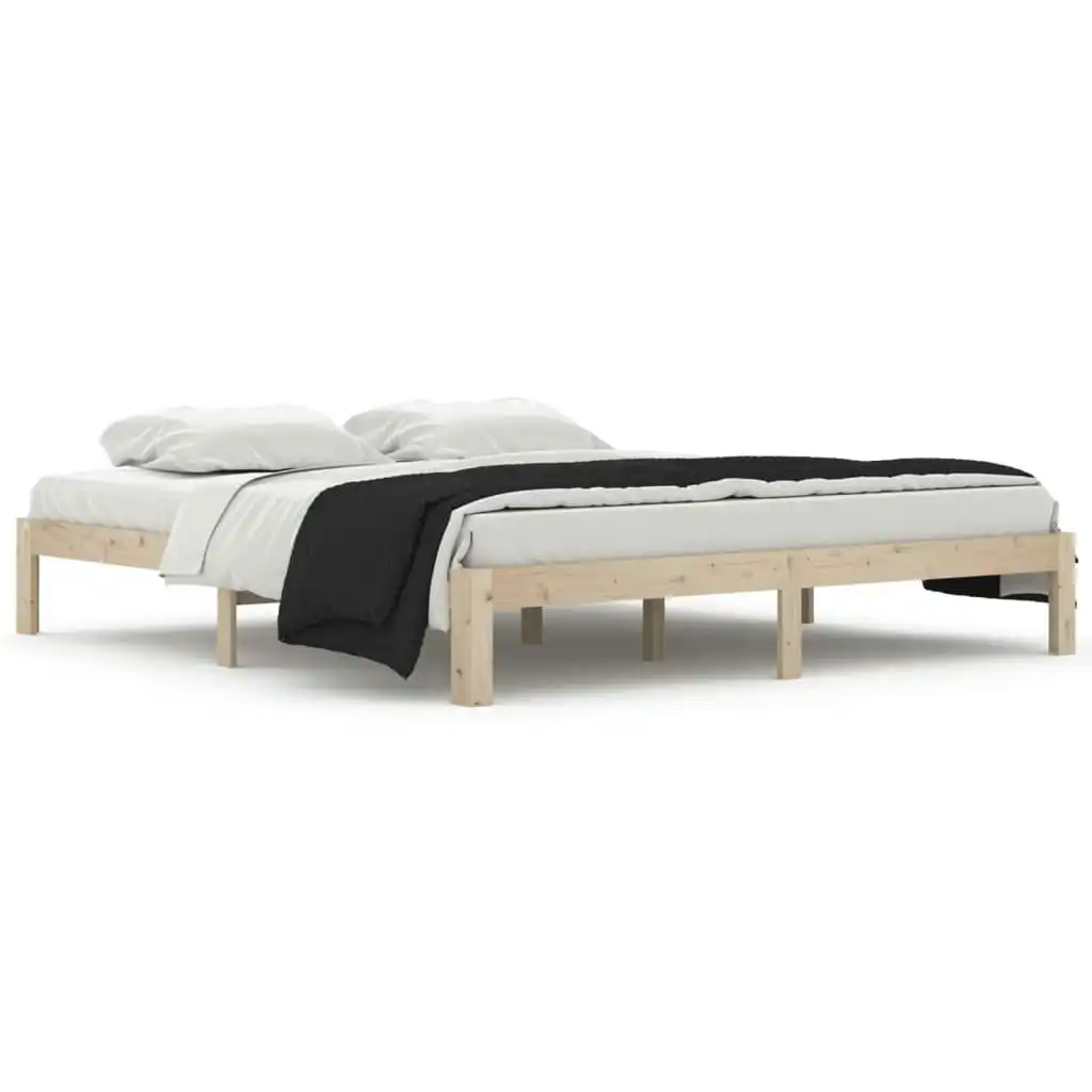 Bed Frame Solid Wood 183x203 cm King Size 810380