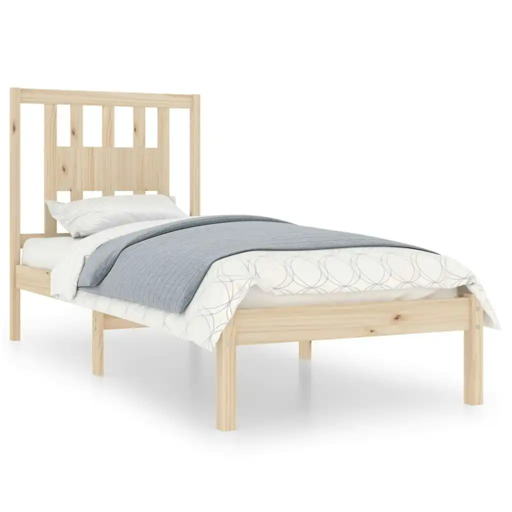 Bed Frame Solid Wood 92x187 cm Single Size 3104028