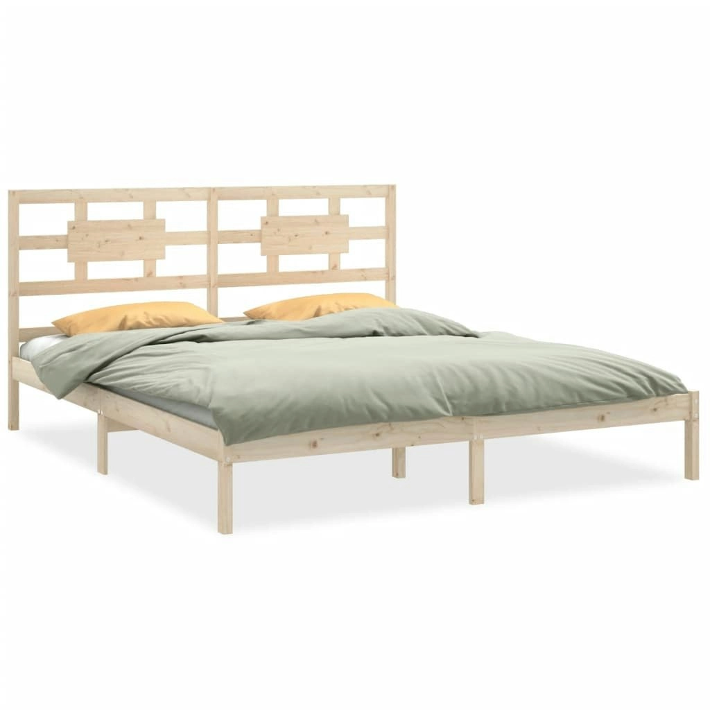 Bed Frame Solid Wood 183x203 cm King Size 3105680