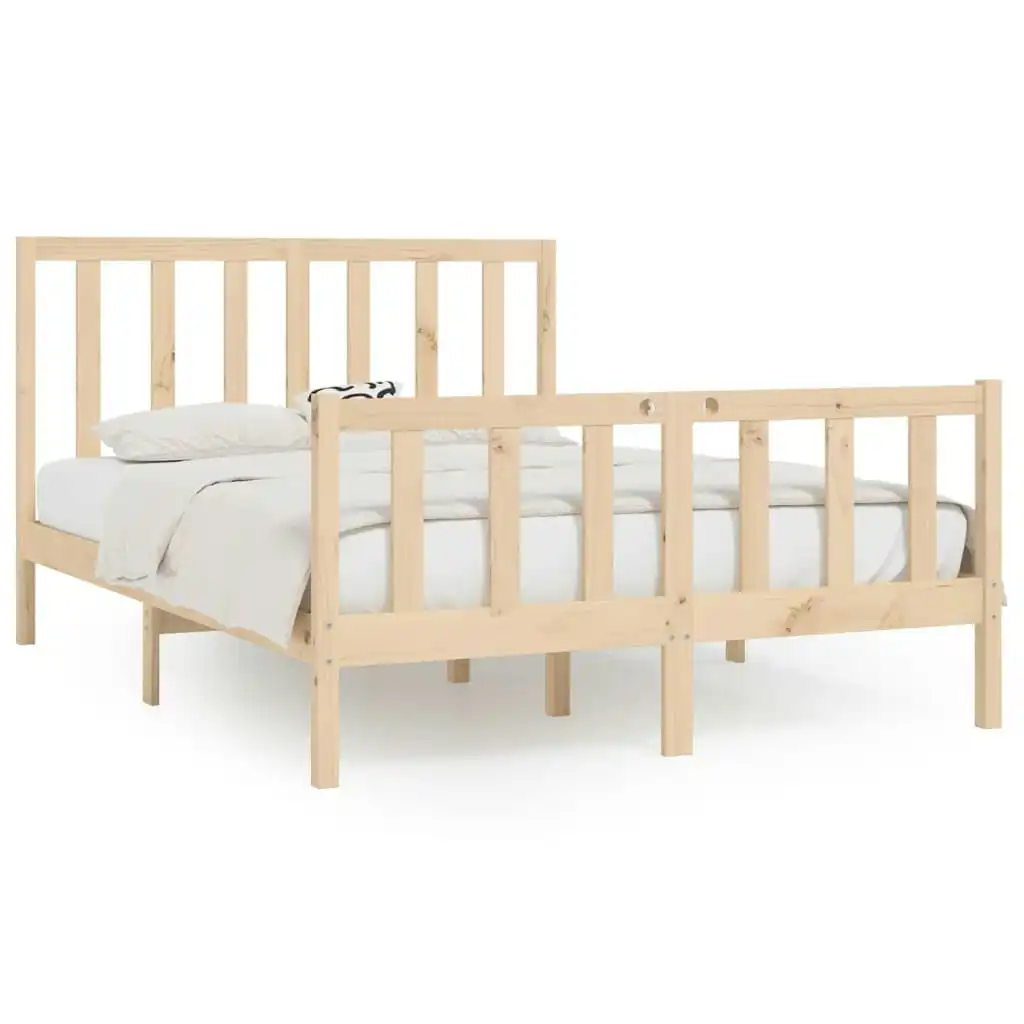 Bed Frame Solid Wood 153x203 cm Queen Size 3106838