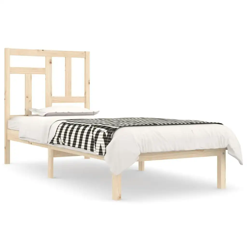 Bed Frame Solid Wood Pine 92x187 cm Single Size 3104508