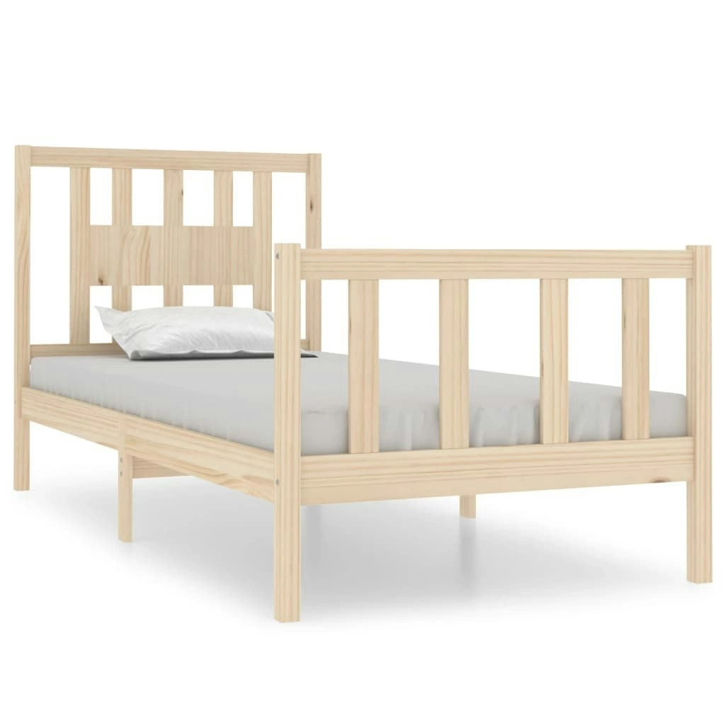 Bed Frame Solid Wood 92x187 cm Single Size 3104093